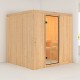 Sauna traditionnel TROMSO Woodfeeling 5 à 6 places 68mm KARIBU