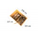 Sauna d'extérieur SKROLLAN 2 en bois massif 38mm 4 à 6 places avec porte opaque et vestibule - KARIBU