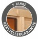 Sauna d'extérieur SKROLLAN 2 en bois massif 38mm 4 à 6 places avec porte opaque et vestibule - KARIBU