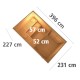 Sauna d'extérieur SKROLLAN 3 en bois massif 38mm 6 à 8 places avec porte opaque et vestibule - KARIBU