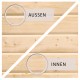 Sauna d'extérieur SKROLLAN 3 en bois massif 38mm 6 à 8 places avec porte opaque et vestibule - KARIBU