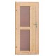 Sauna d'extérieur SKROLLAN 3 en bois massif 38mm 6 à 8 places avec porte opaque et vestibule - KARIBU