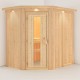 Sauna traditionnel d’angle Saja Plug &Play - 3 à 4 places 68mm KARIBU