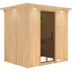 Sauna traditionnel BODIN 1 à 2 places 68mm avec couronne et porte moderne KARIBU