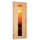 Porte énergétique en bois 68mm pour saunas traditionnels - Karibu