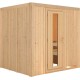 Sauna traditionnel SODIN 3 à 4 places 68mm sans couronne - avec porte à économie d'énergie KARIBU