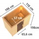 Sauna traditionnel modulable VARIADO 2 à 3 places 68mm KARIBU