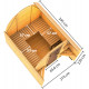 Sauna Tonneau 2 à parois droites avec vestibule - 4 à 6 places bois massif 38mm KARIBU
