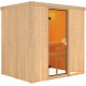 Sauna traditionnel BODIN 1 à 2 places 68mm sans couronne - avec porte classique KARIBU