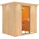 Sauna traditionnel BODIN 1 à 2 places 68mm avec couronne et porte classique KARIBU