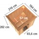 Sauna traditionnel modulable SODIN 3 à 4 places 68mm KARIBU