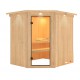Sauna traditionnel d'angle SIIRIN 4 à 5 places 68mm KARIBU