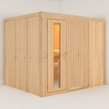 Sauna traditionnel modulable GOBIN 3 à 4 places 68mm KARIBU