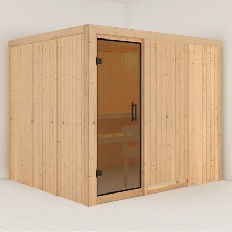 Sauna traditionnel modulable GOBIN 3 à 4 places 68mm KARIBU