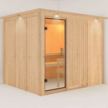 Sauna traditionnel modulable GOBIN 3 à 4 places 68mm KARIBU