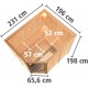 Sauna traditionnel d'angle MALIN 5 à 6 places 68mm KARIBU